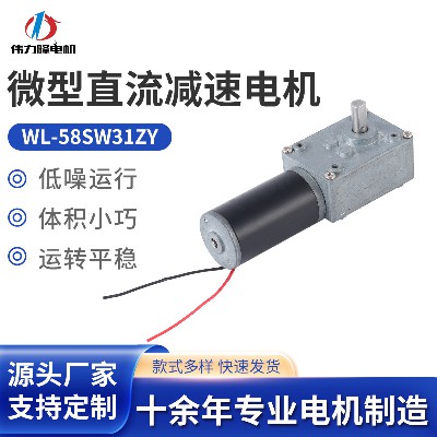 猫砂盆小马达 蜗轮蜗杆微型直流电机医疗设备按摩机器人减速电机