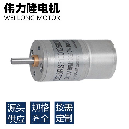 25mm直流电机美容仪器咖啡机适用微型电机 310减速马达奶粉搅拌器