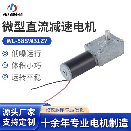 猫砂盆小马达 蜗轮蜗杆微型直流电机医疗设备按摩机器人减速电机