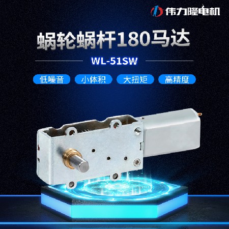 蜗轮蜗杆180马达12V揉腹仪微型直流电机按摩刮痧仪齿轮减速电机