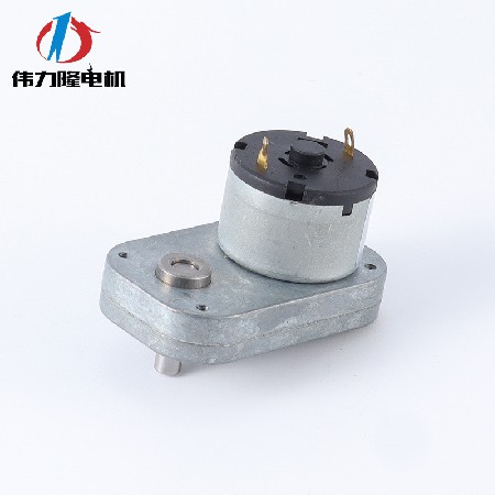 L形微型直流电机 有刷猫砂盆马达蜗轮蜗杆咖啡机减速电机齿轮箱